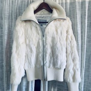 Vintage Wilson white rabbit fur coat